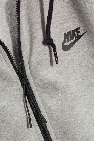 Grey Nike Tech Zip Through Hoody